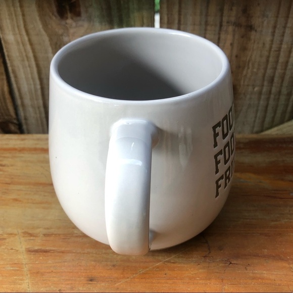 Robert Stanley Football Food Friends 2 Tone Grey Oversized Coffee Mug 24oz - Picture 4 of 6